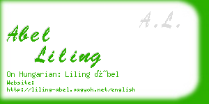 abel liling business card